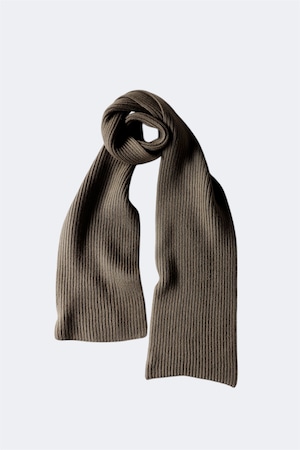 RIER【FISHERMAN RIB SCARF -CASTORO-】