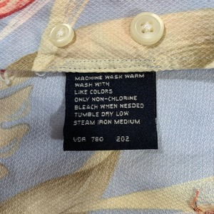 8688 NAUTICA 半袖シャツ ハワイアン花柄シャツ L