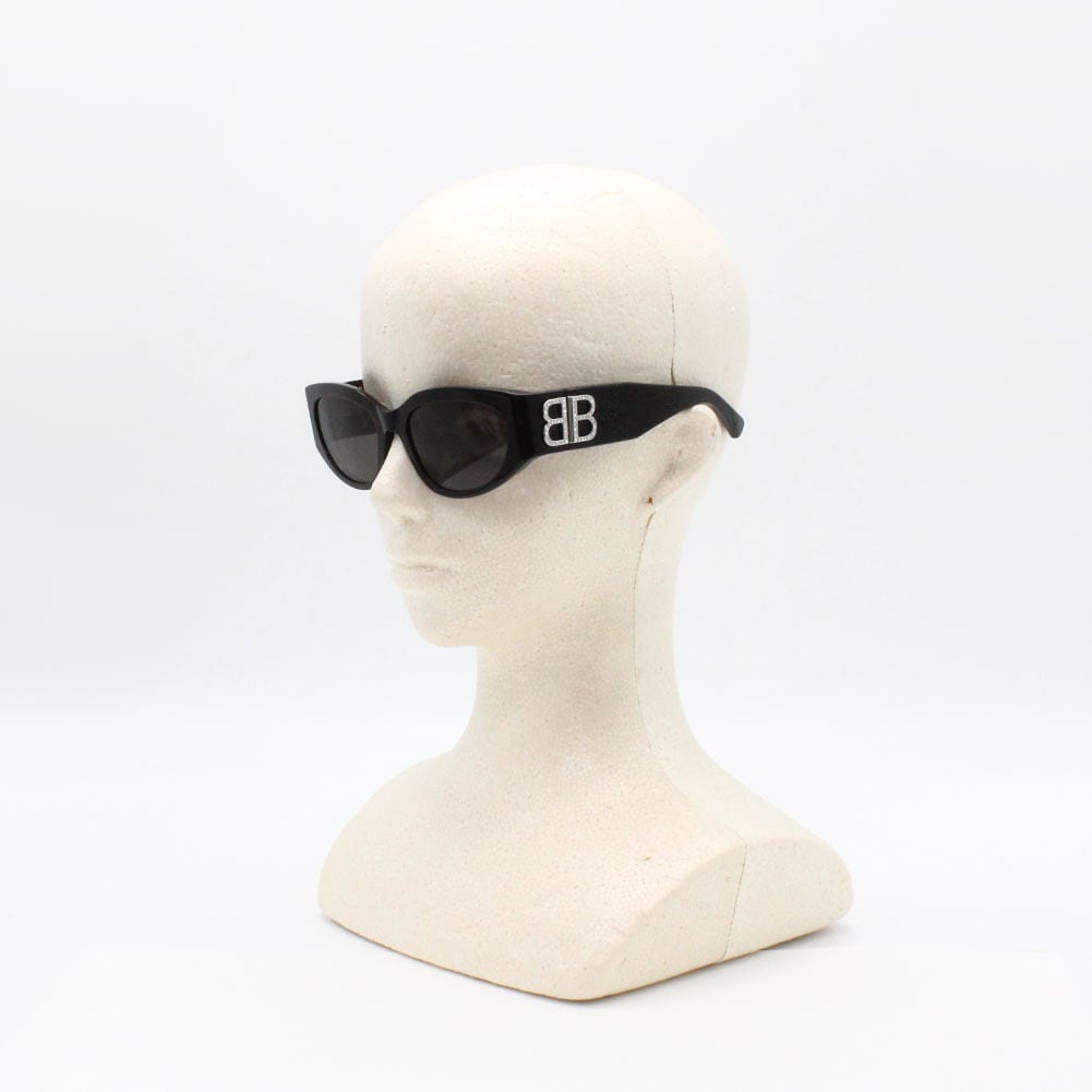 BALENCIAGA SUNGLASSES BB0324SK 014 GRAY BLACK バレンシアガ
