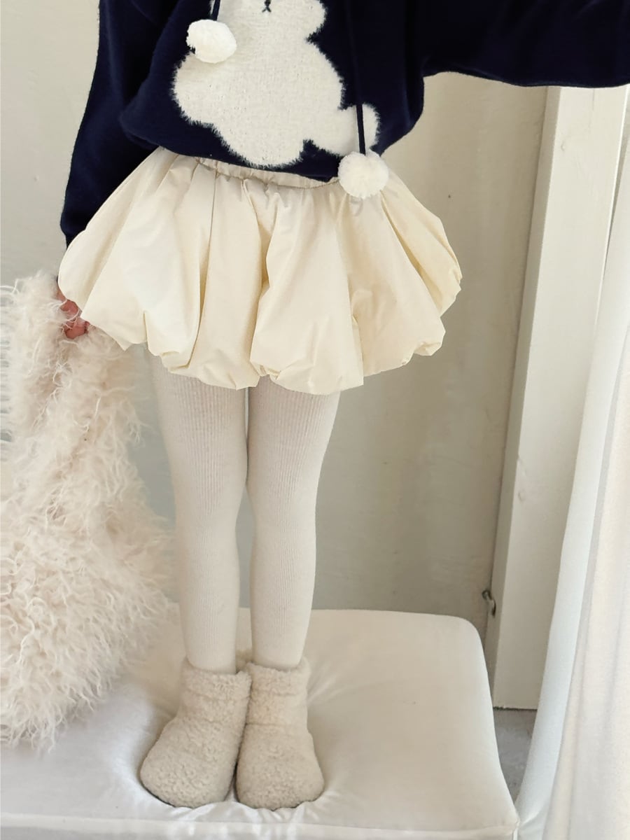 インパン付きアイボリーバルーンスカート