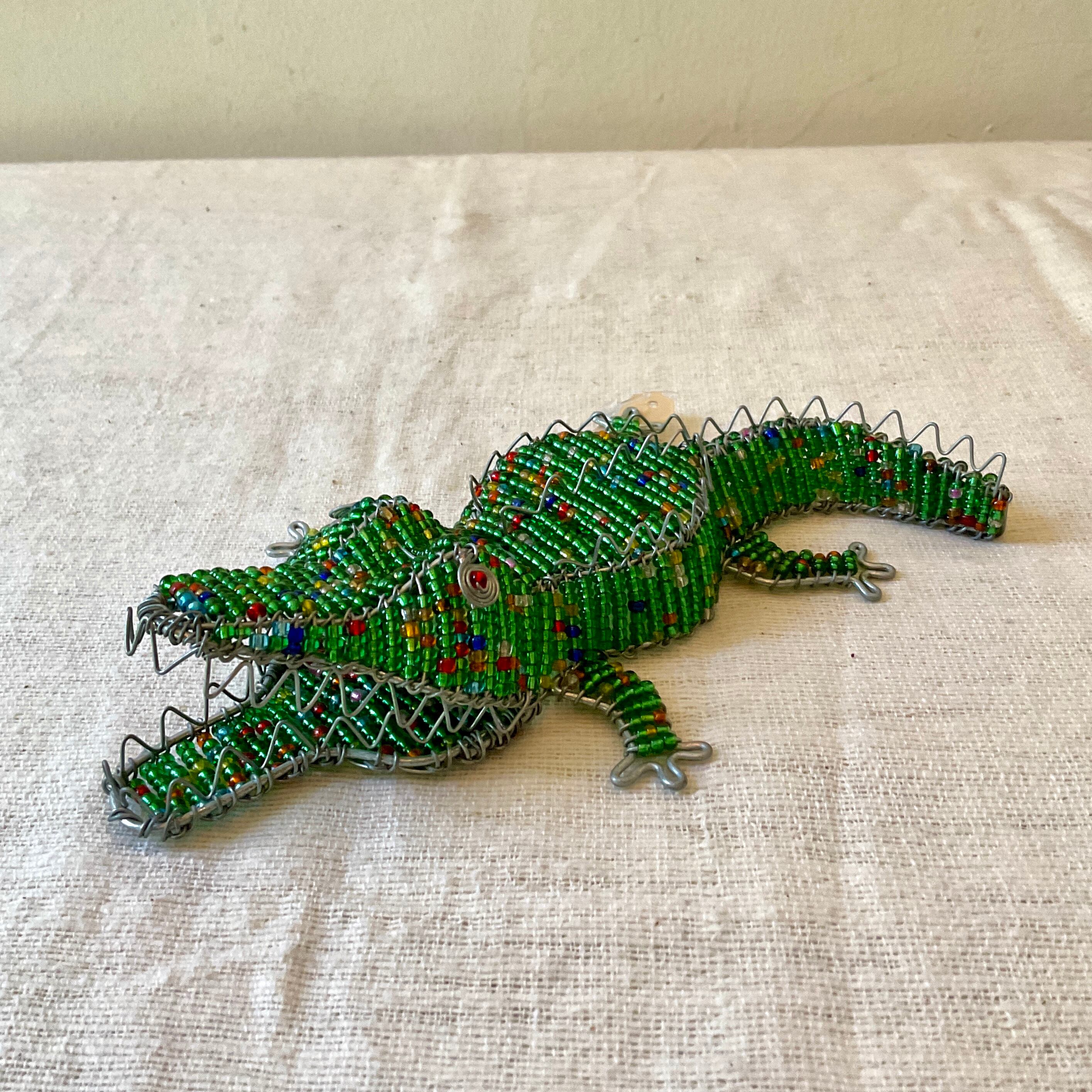 ビーズ細工 ワニ大 Lampada らんぱだ ランパダ ビーズ細工 ワニ大 Lampada らんぱだ ランパダ