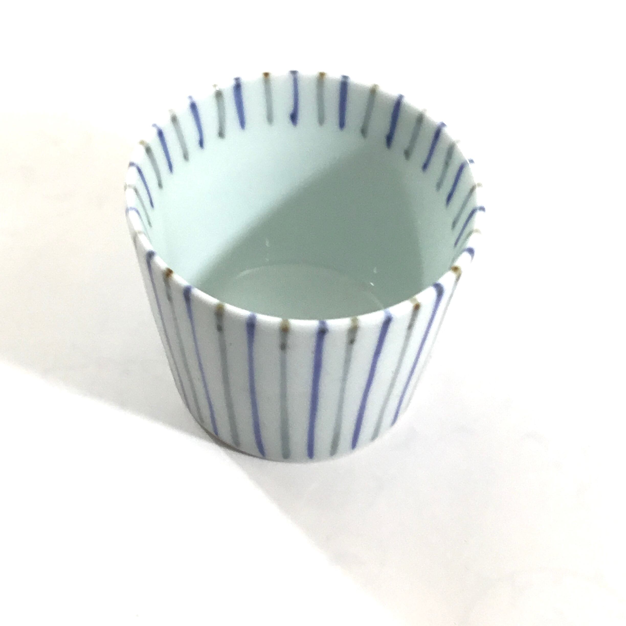 麦わら手蕎麦猪口 | 藍の器 青雅堂