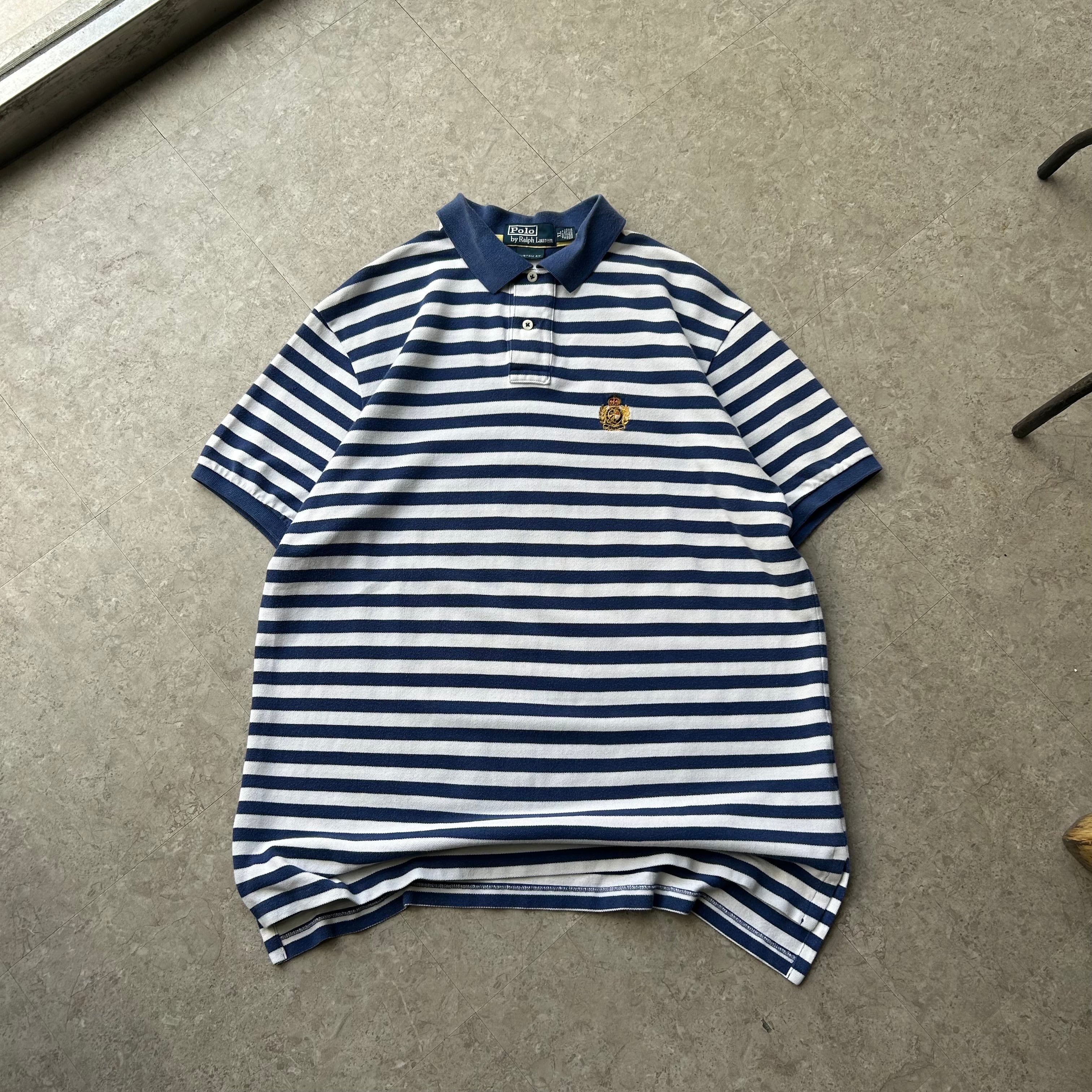 Polo Ralph Lauren "Border Pattern" emblem logo S/S polo shirt【仙台店】