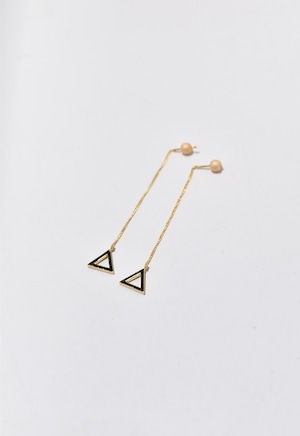 triangle frame pierce Gold/Apricot