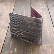 アリゲーター × BULGARO マネークリップ スチールブロンズ