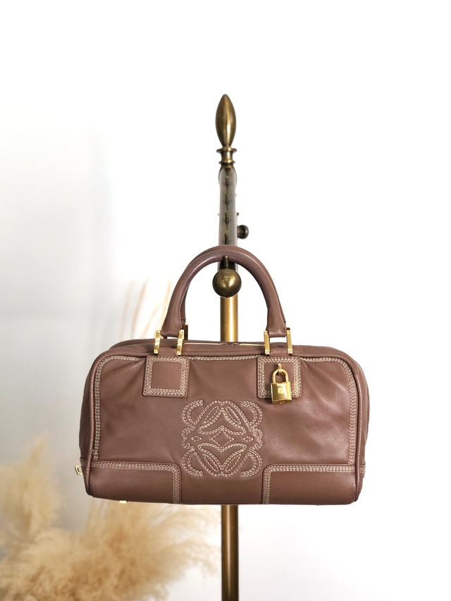 LOEWE ロエベ ベルト ブラウン アナグラム レザー vintage ヴィンテージ オールド 7x2w68
