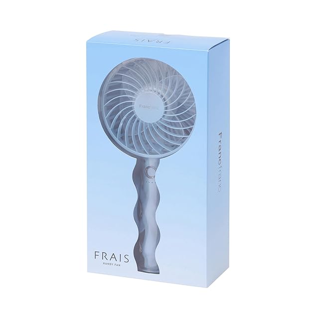 Francfranc ハンディファン ウェーブ ブルー 本体 2025年モデル】 Francfranc フランフラン フレ ハンディファン