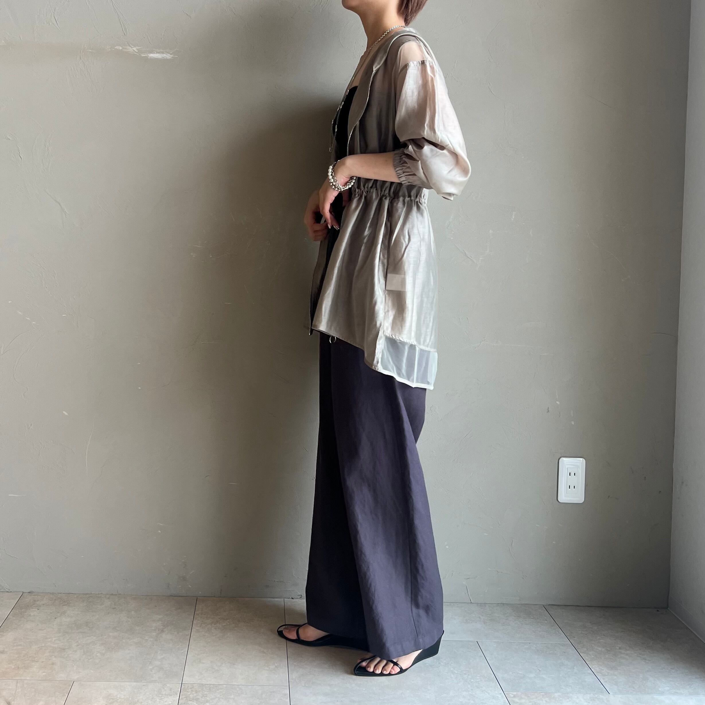 cafune(カフネ)リネンワイドパンツ 楽天市場】【即納】【2025春夏新作】cafune カフネ mat stretch