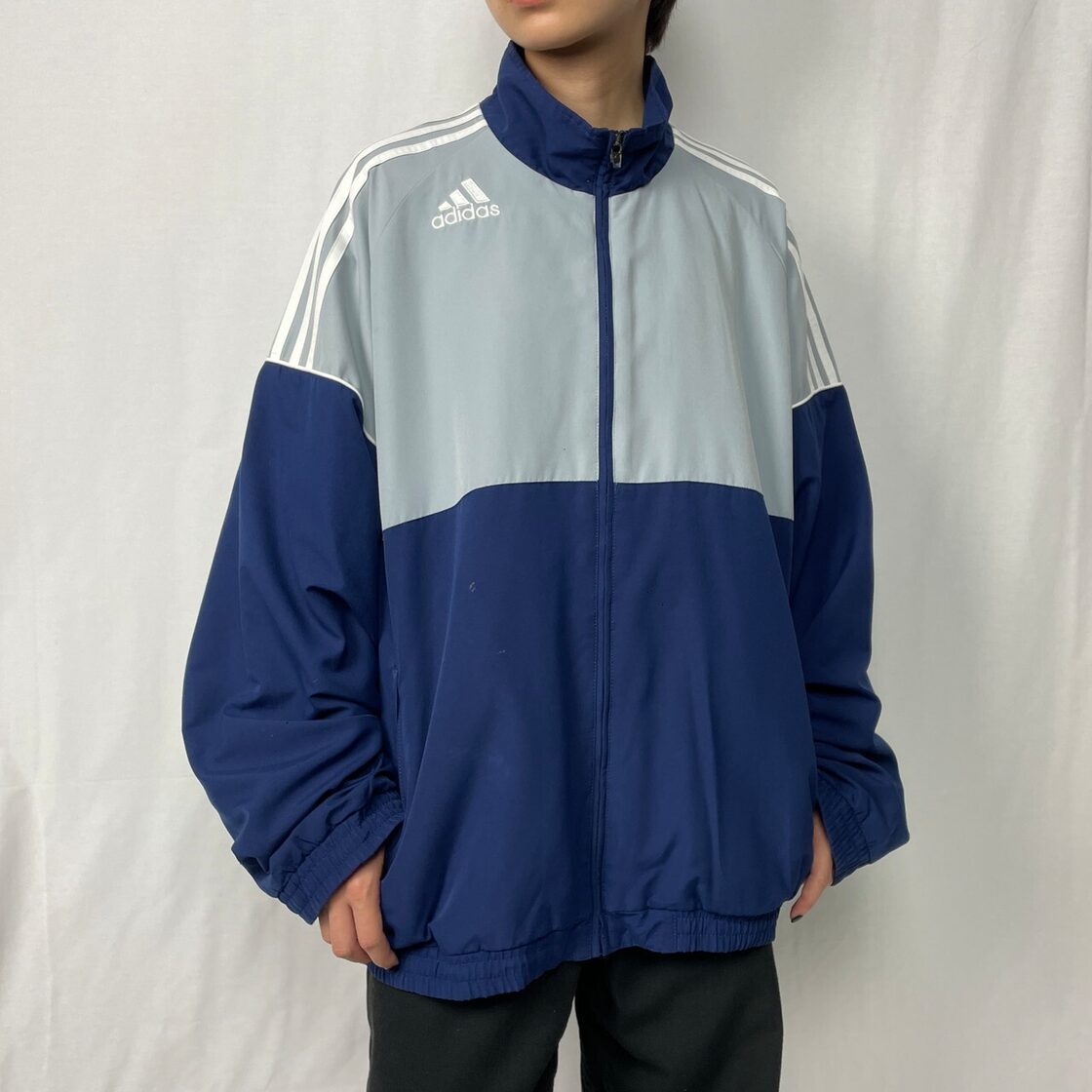 00年代 adidas アディダス パフォーマンスロゴ ポリエステル トラック 