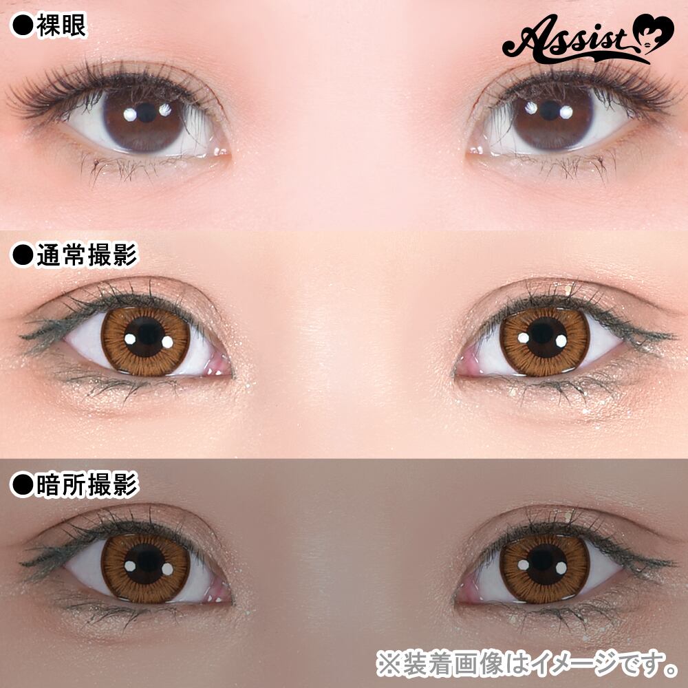 アシストシュシュ シュテラワンデー：フラットチョコ | カラコン