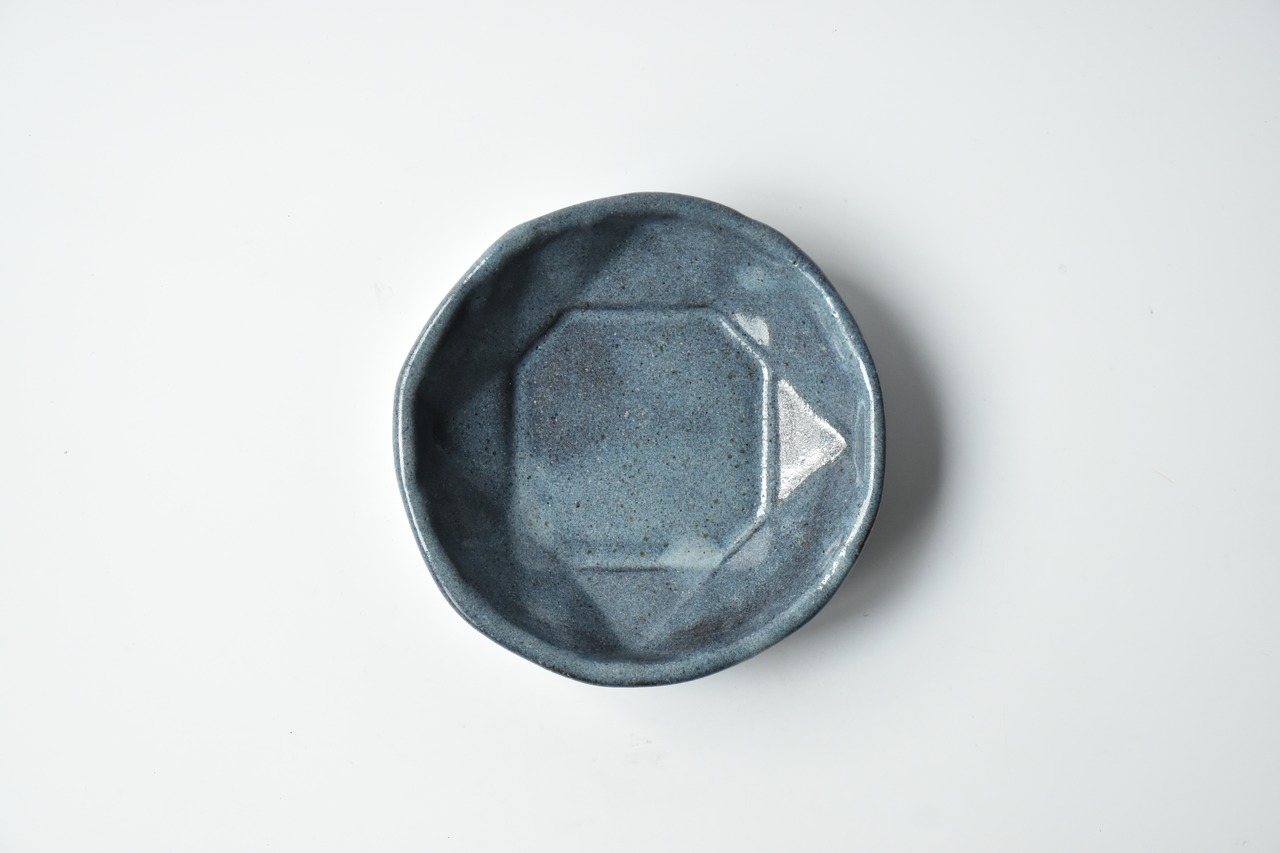 小代瑞穂窯 / 福田るい : 鉢 ブリリアン (大) 青