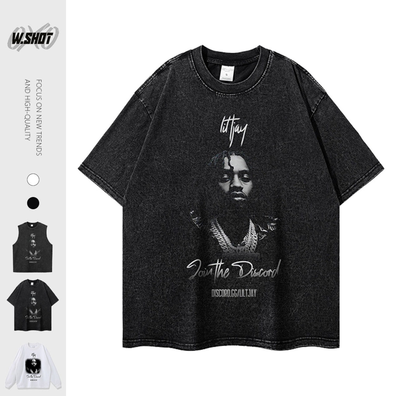 VINTAGE ストリート Lil Tjay Tシャツ T1723