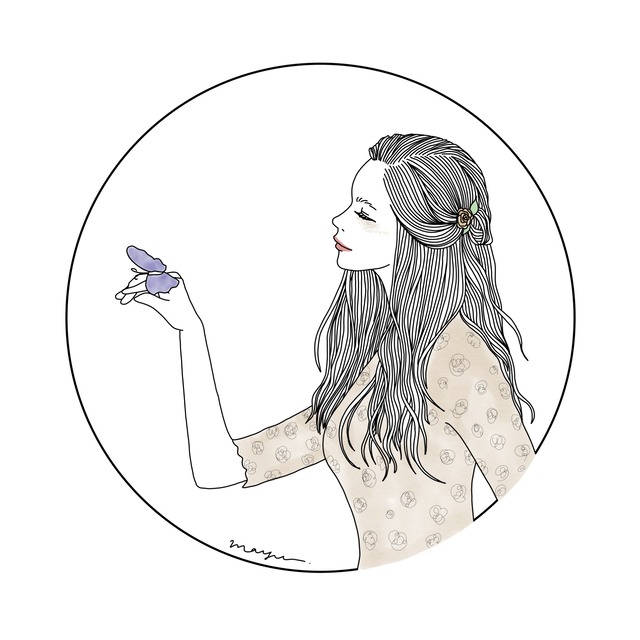 アイコンサイズ似顔絵イラスト Line Shiho Illustration