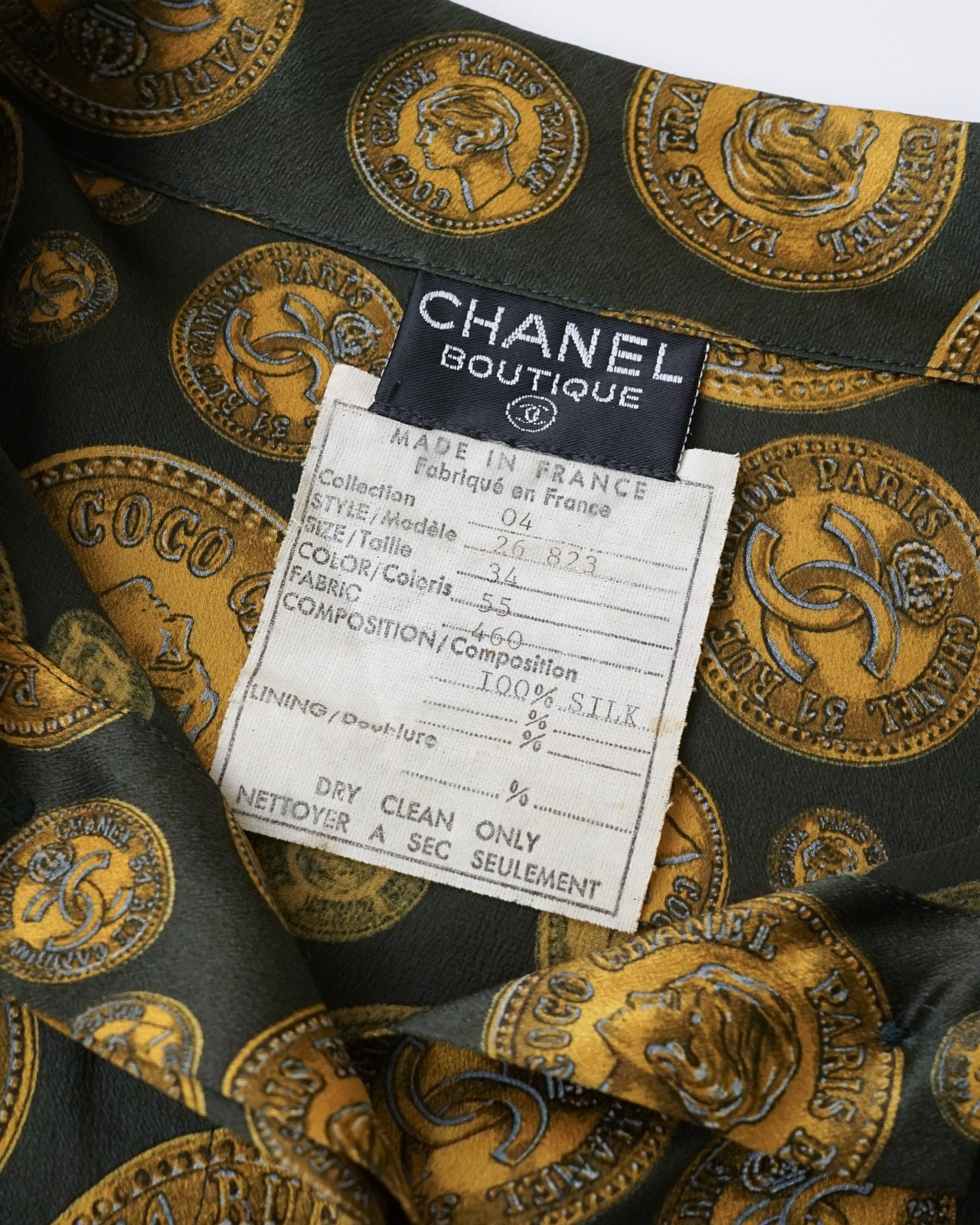 〈CHANEL vintage〉Silk Shirt