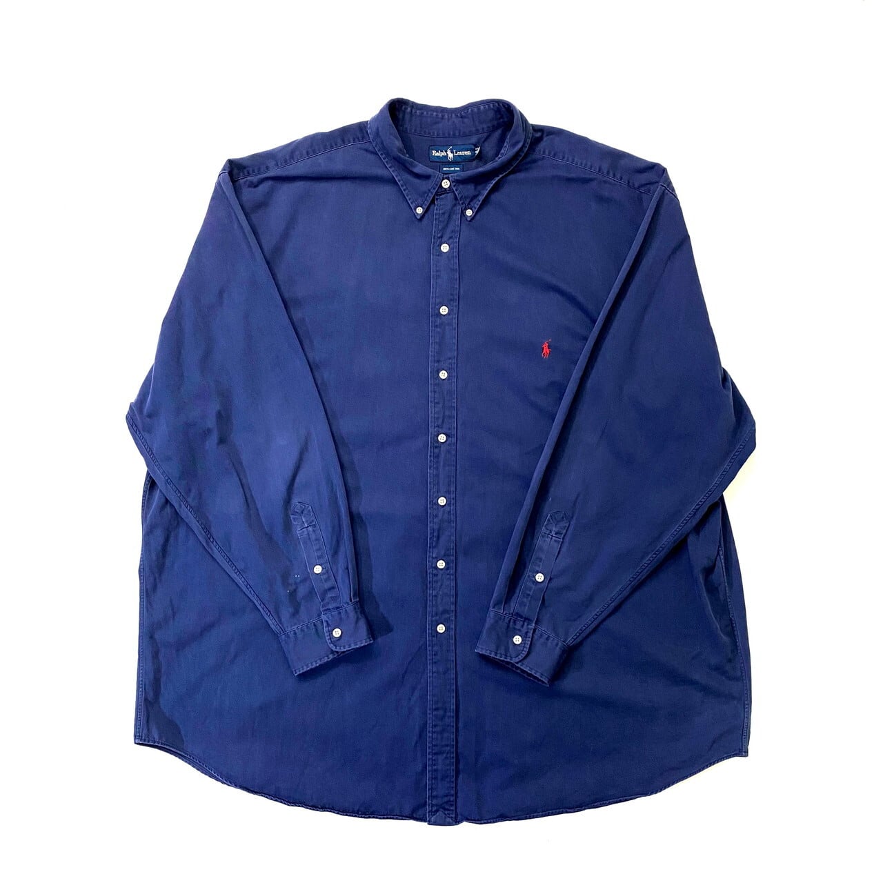 超ビッグサイズ Ralph Lauren ラルフローレン 長袖 無地 コットン