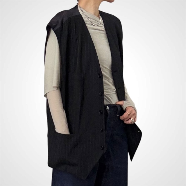 INSCRIRE  Wool Over Size Gilet