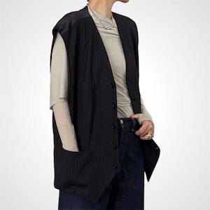 INSCRIRE Wool Over Size Gilet