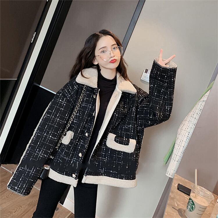 韓国の人気爆発 韓国ファッション 短いスタイル コート チェスターコート トレンド 厚手 単体ボタン