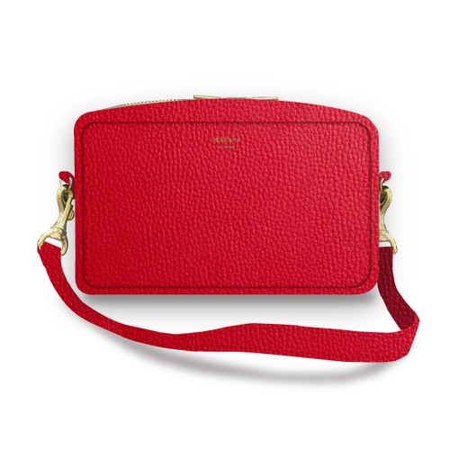 happy Inslin bag   Spacious LIBERTY “Red leather”