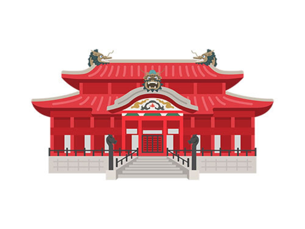 首 里 城 イラスト