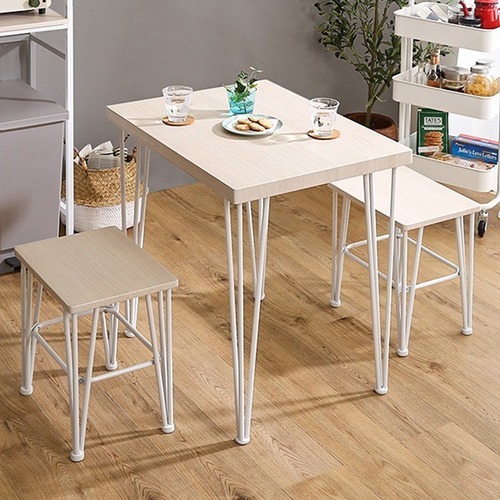 さわやかな オシャレ ダイニング 3点セット テーブル 椅子 ホワイトオーク