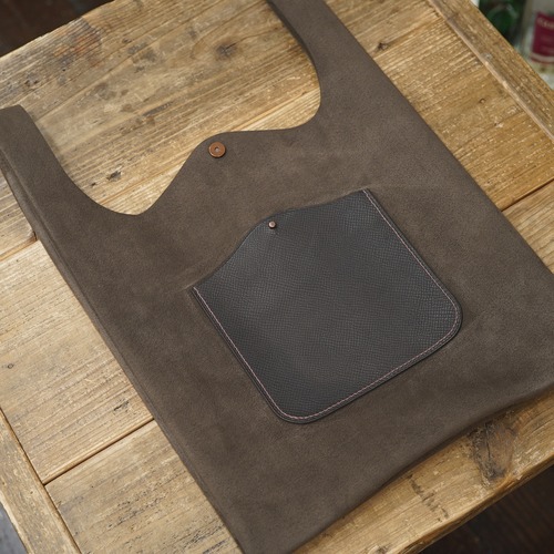 Maison d' Artisan  マルシェバッグ　ウルトラスエード　ダークブラウン