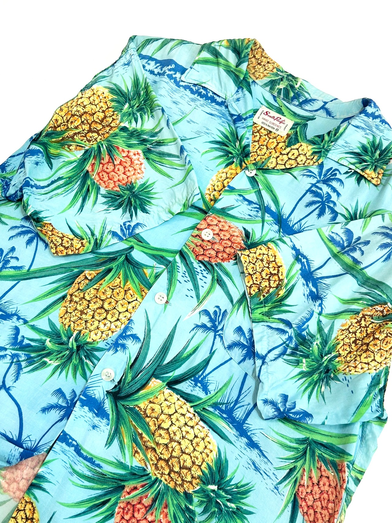60s South Pacific HAWAIIAN SHIRT MADE IN JAPAN Size M