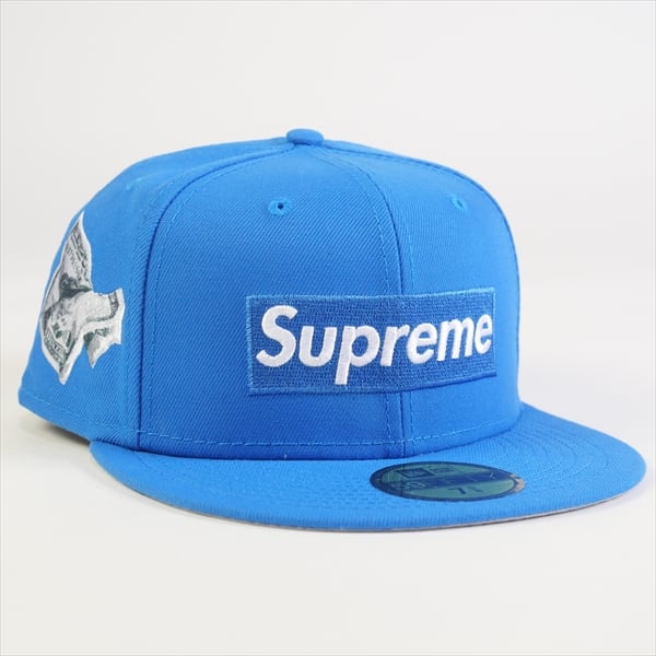 supreme  newera  ニューエラ 水色 7 5/8