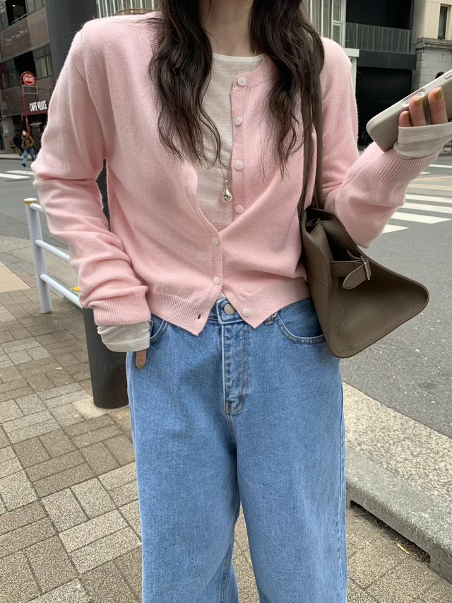 (予約) mellounge  / Cashmere cardigan 4color