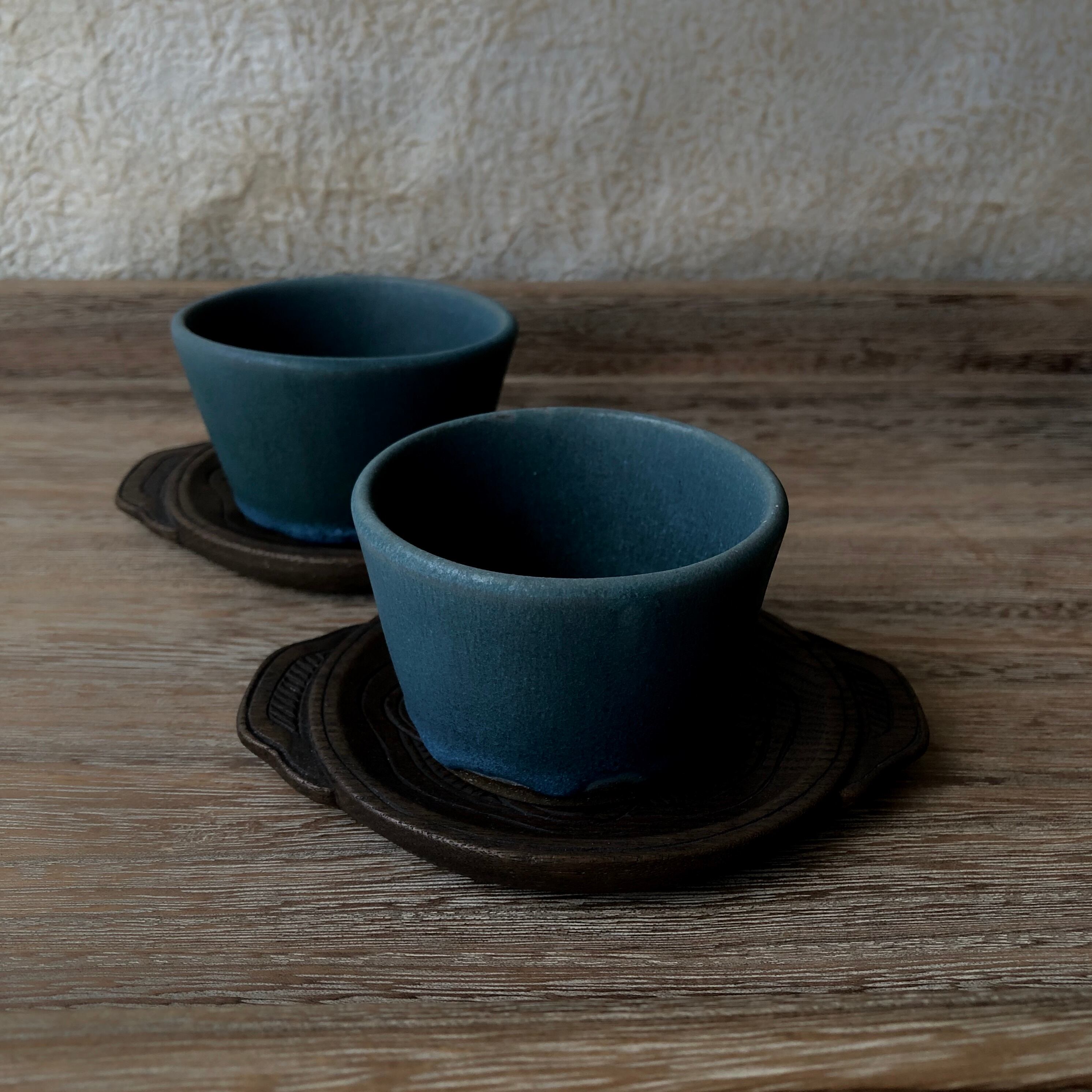 古物 アイヌ ポンニマ（茶托）2枚セット | cie