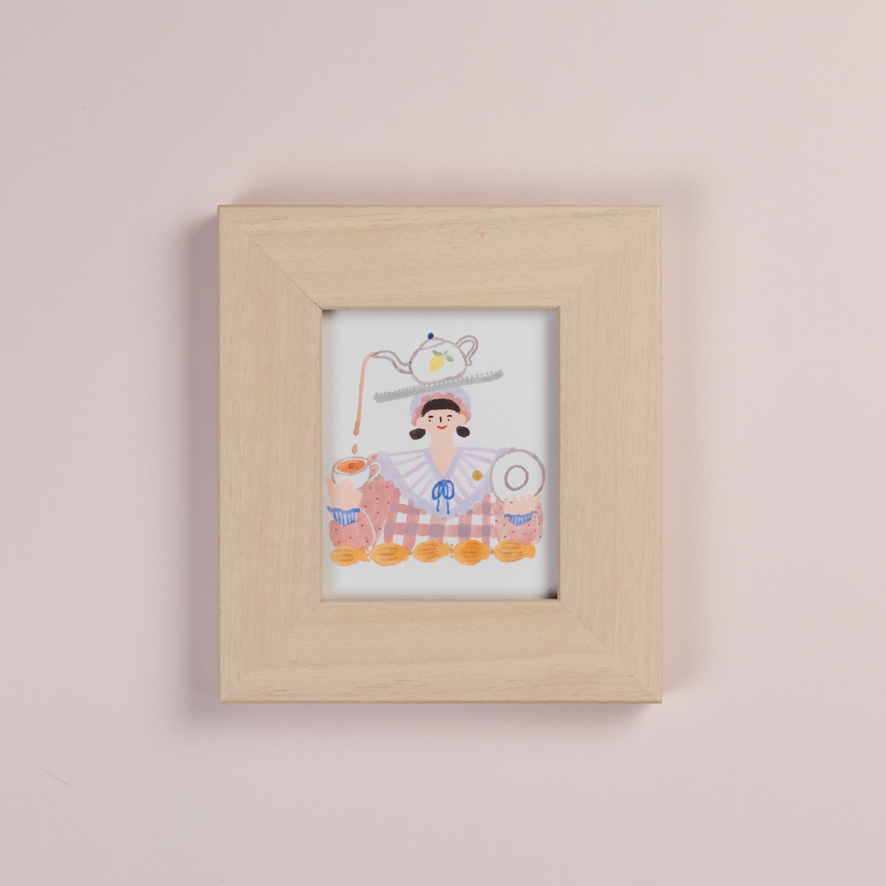 < Riie ／ ワカイリエ > 原画「ティーカップの帽子」