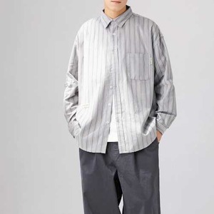 Simple stripe shirt tops M41155