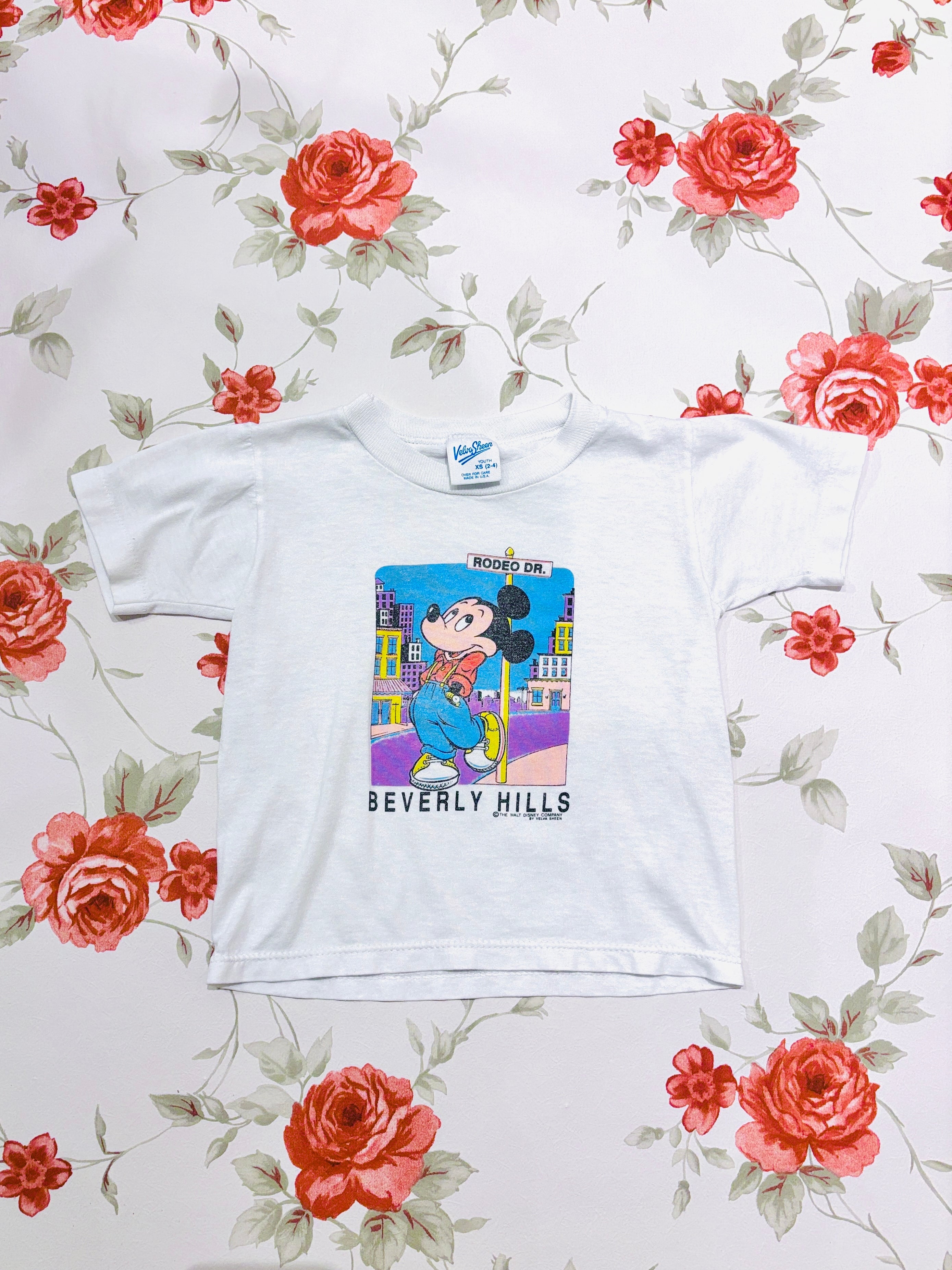 【kids vintage】90's Mickey T-sh. about12-18m