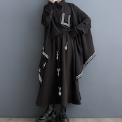 装飾付き Aライン スカート 00085