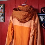 00s AIR JORDAN ハーフジップナイロンアノラックパーカー　オレンジ　ジョーダン　M