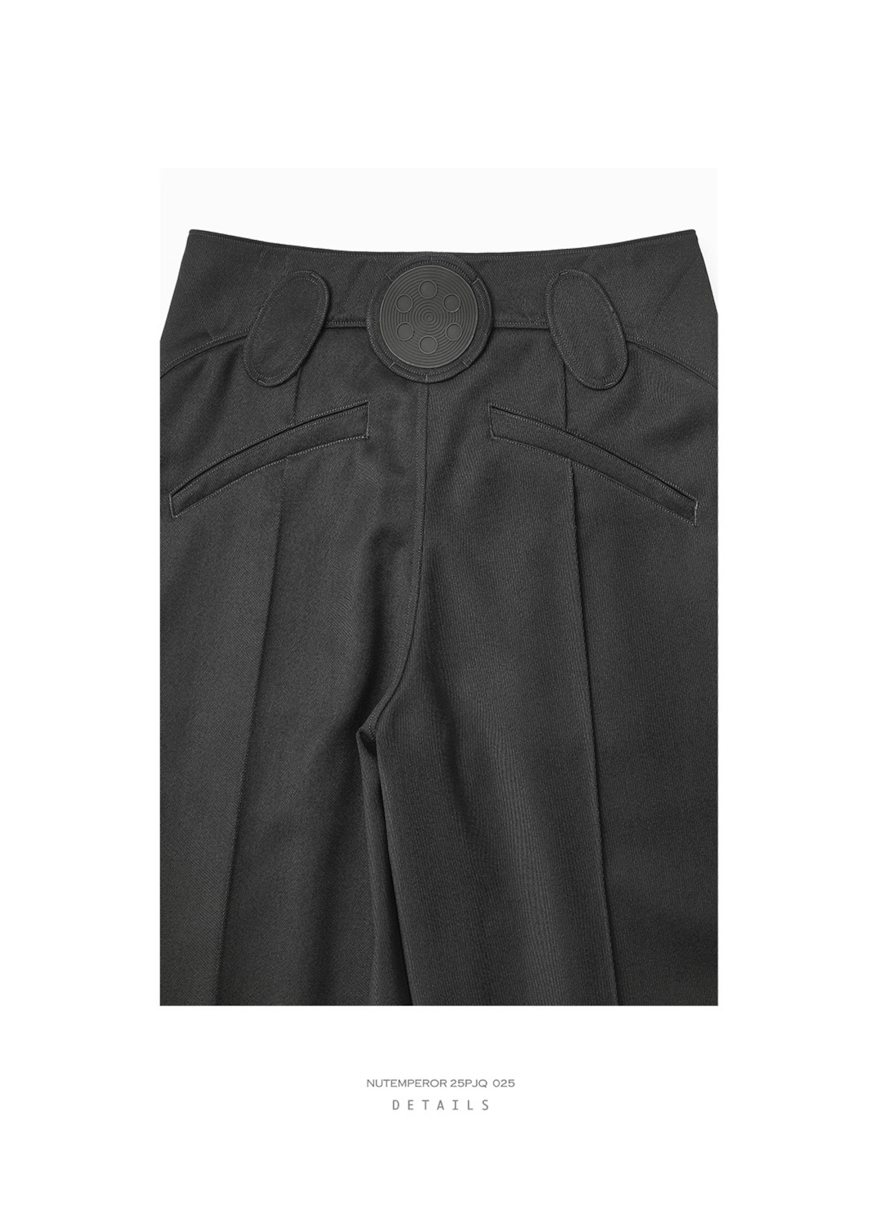 NUTEMPEROR Quip Project 025 Wool Blend Wide Trousers
