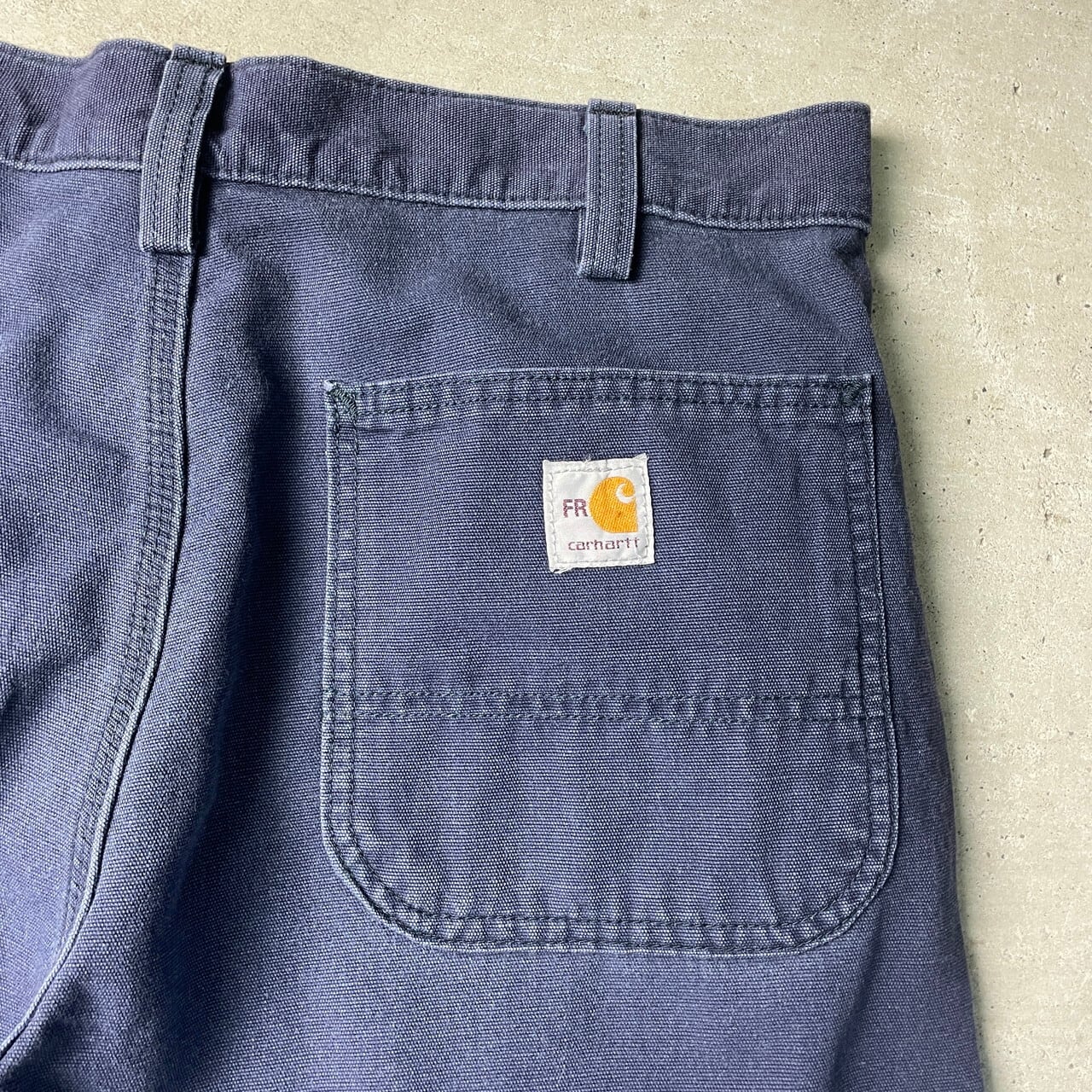 ✔FR Carhartt ワークカーゴパンツ 濃紺/ダークネイビー  W42