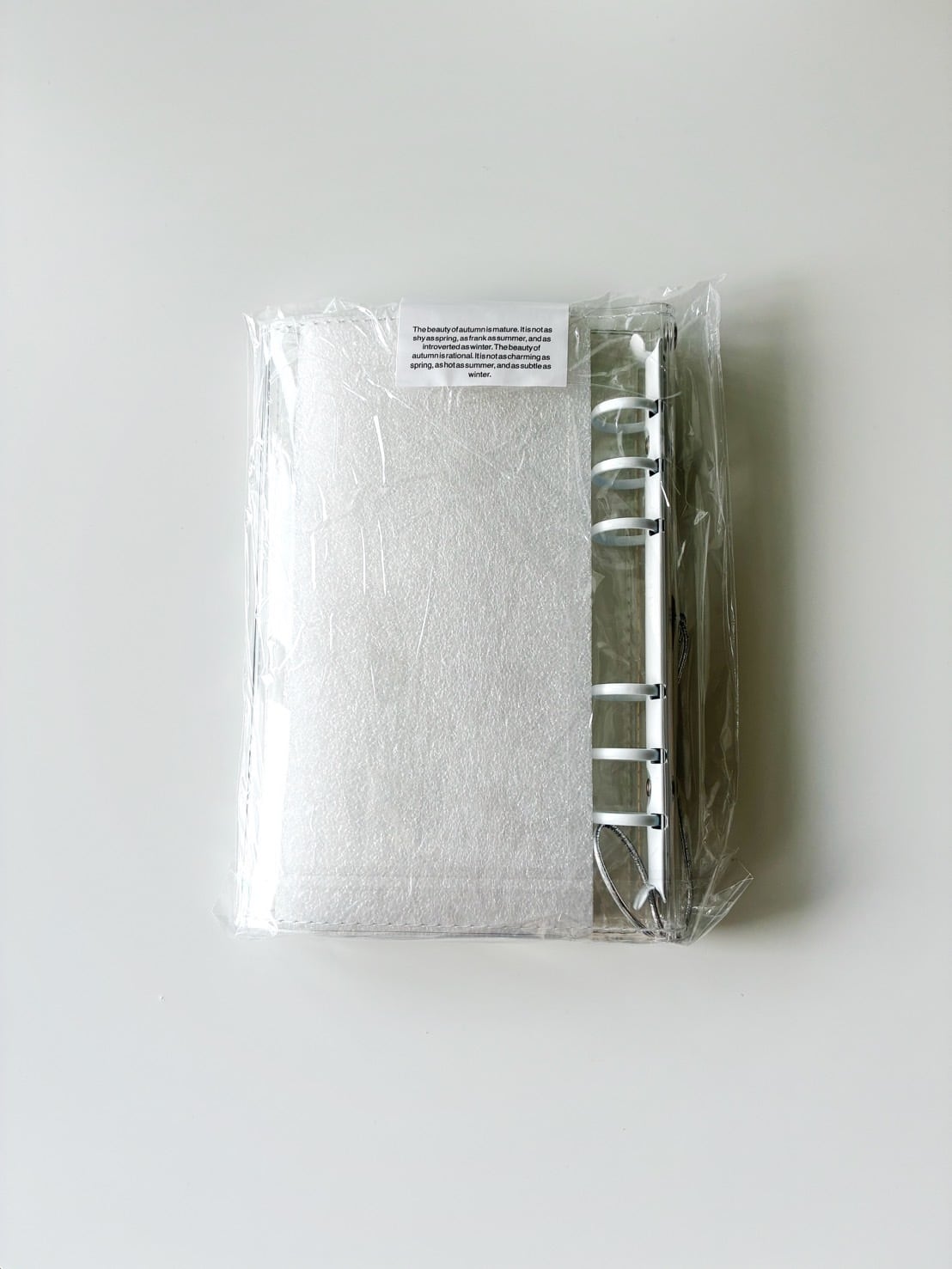 SEVEN MINT A6 3-Fold Clear Binder (clear) | huee.
