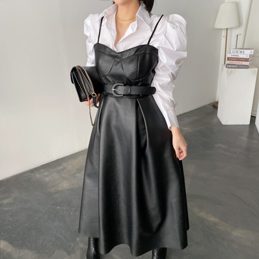 レザーキャミワンピース Mn1164 Me Nt ミーノット