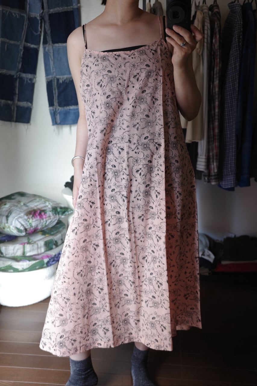 AHMEV Snowdrop Smocking Dress + Slip PINK | physis (ピュシス)
