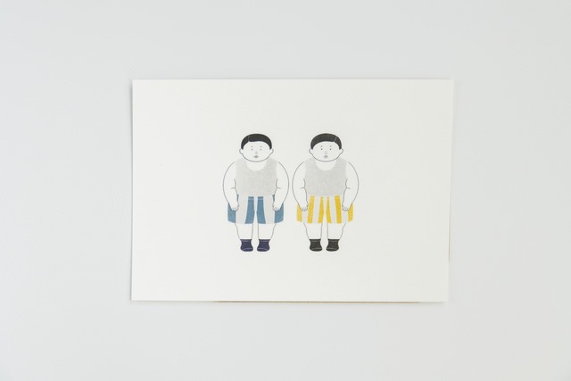 山猫瓶詰研究所　ポストカード　猟師たちパンツ