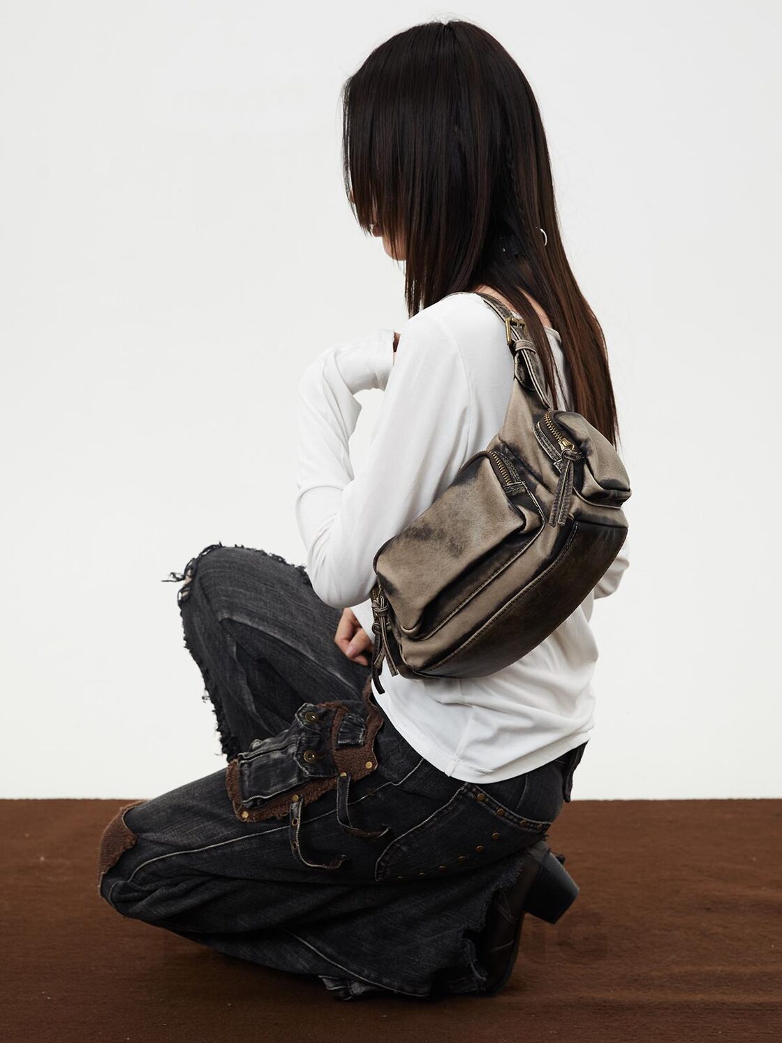 BINGBONG] Babylon Vintage Motorcycle Shoulder Bag | PAY ID