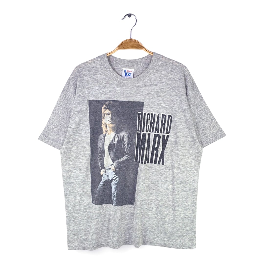 80s リチャードマークス USA製 ヴィンテージTシャツ ファーストアルバム グレー RICHARD MARX ロックTシャツ サイズXL 古着 @AAE1063