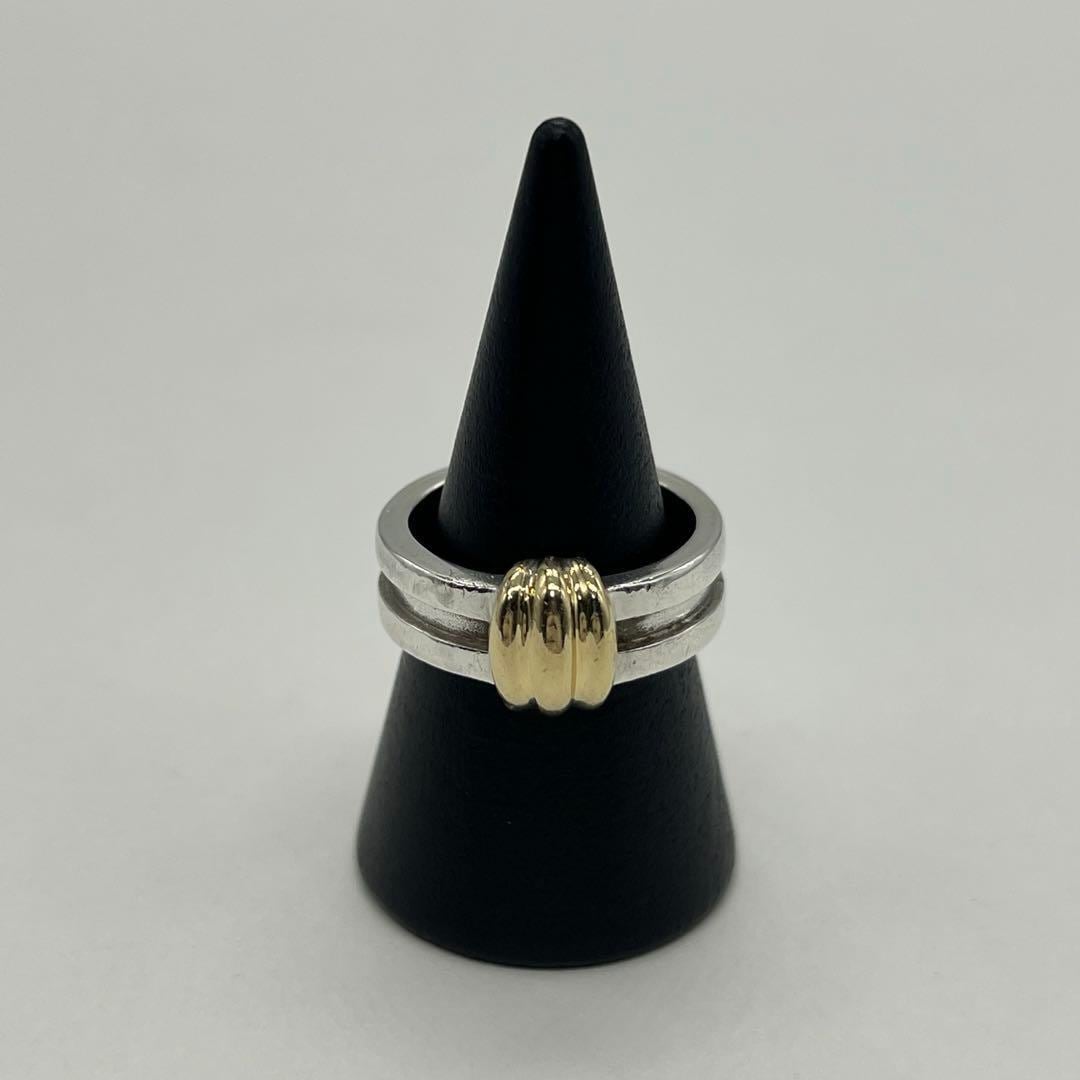 ティファニー TIFFANY グルーブドウィズ リング 13号 コンビ