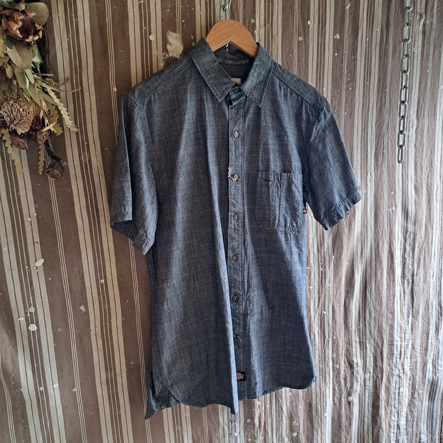 Dickies シャンブレーワークシャツ used [508101]
