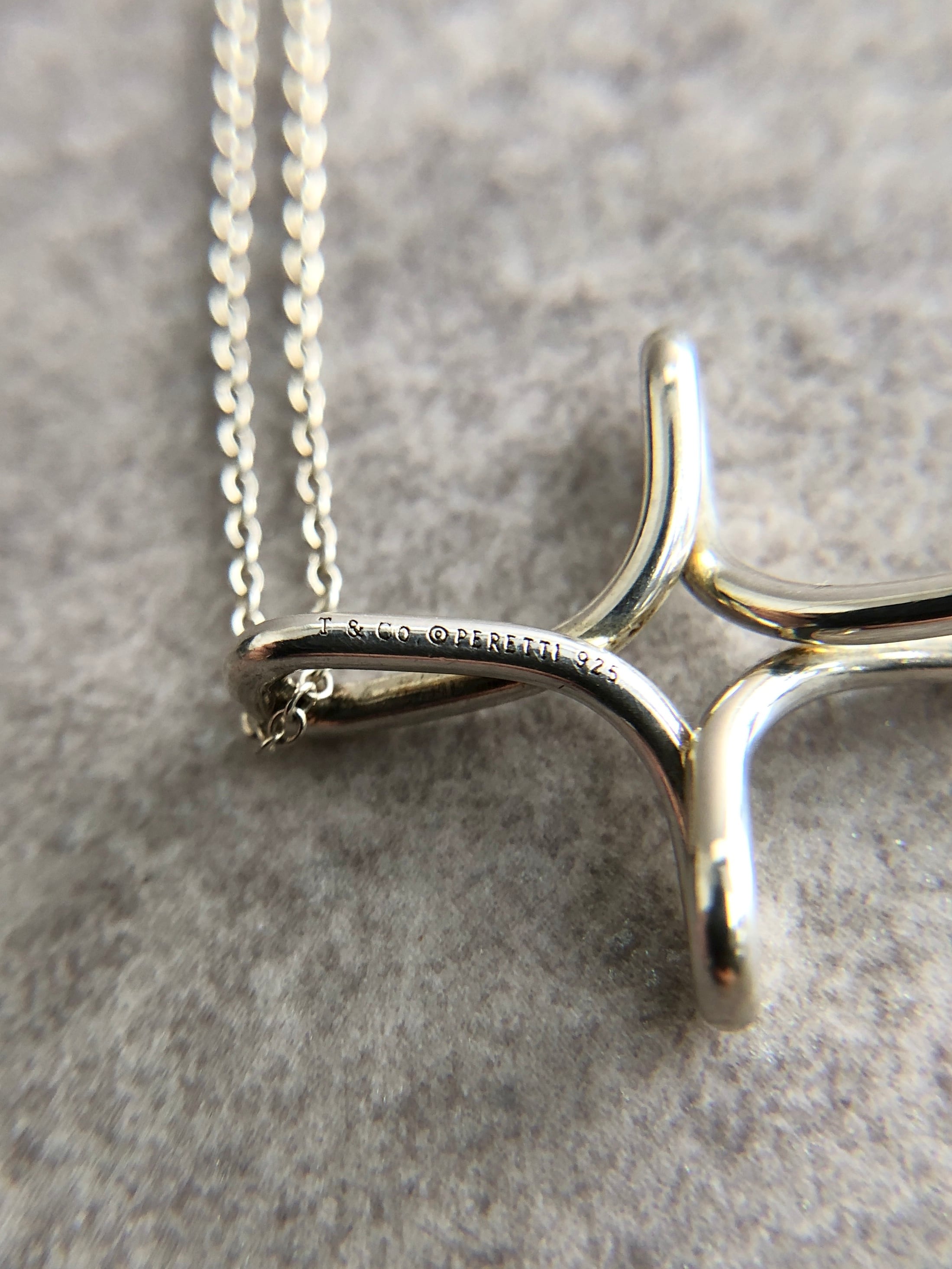 Tiffany & Co. ティファニー ネックレス シルバー クロス 925 vintage