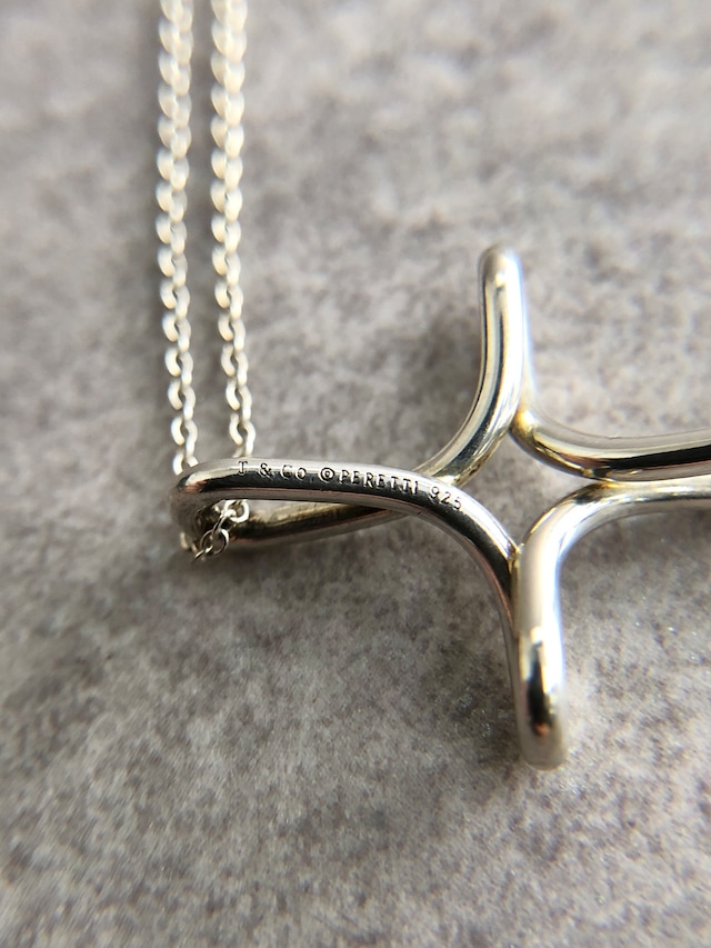 Tiffany & Co. ティファニー ネックレス シルバー クロス 925 vintage ヴィンテージ オールド 3xxk24