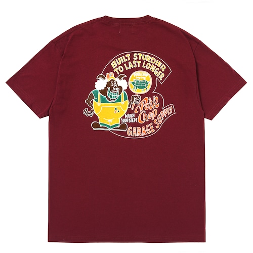 PORKY TEE/BURGUNDY