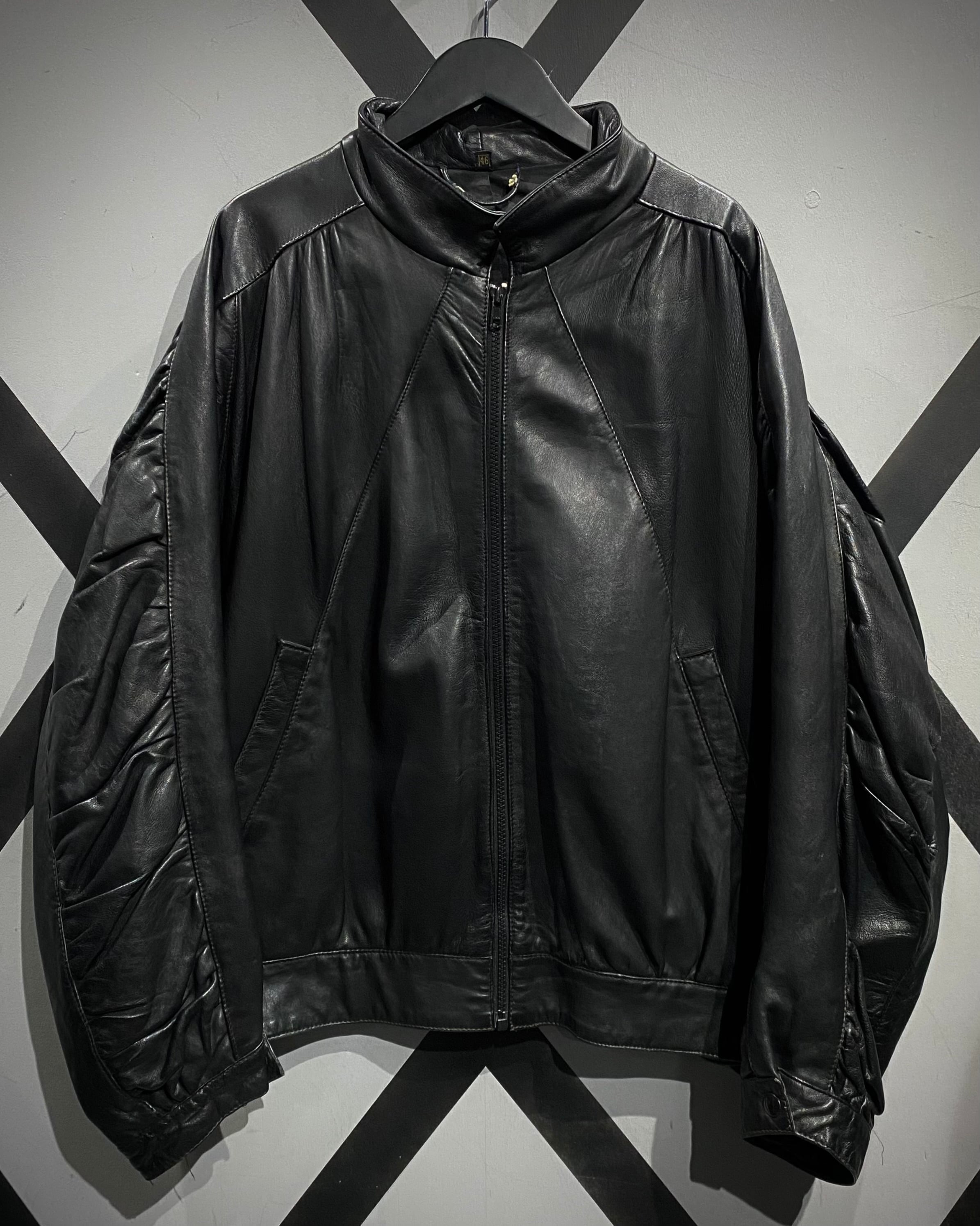 X VINTAGE】 Shrink Switching Vintage Leather Jacket | Caka(カカ