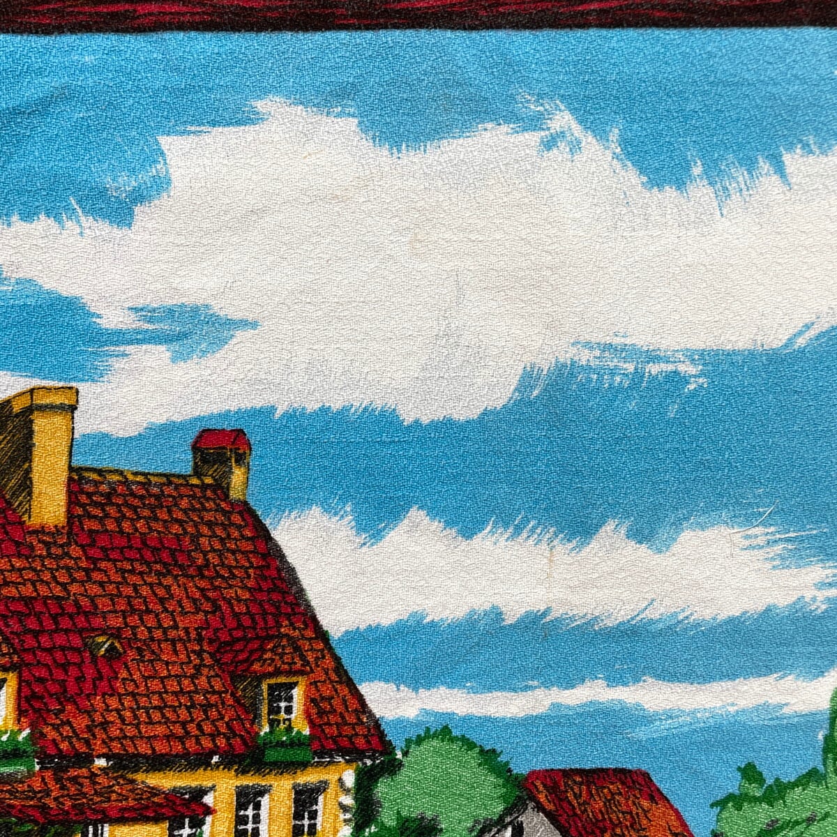 フランス 風景画 タペストリー ファブリックポスター 67×49 インテリア